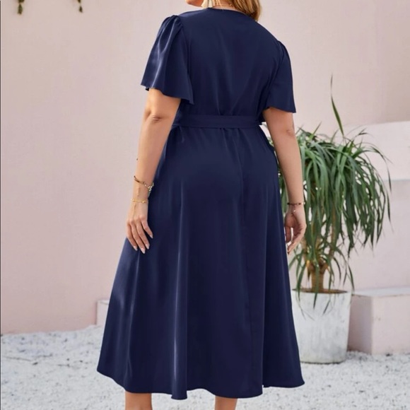 Boho plus size wrap dress - Picture 6 of 16